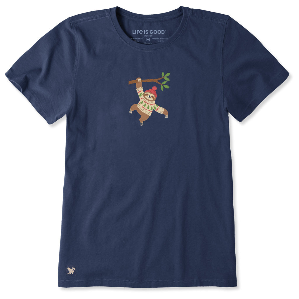 Women's Cozy Sloth Short Sleeve Crusher Tee