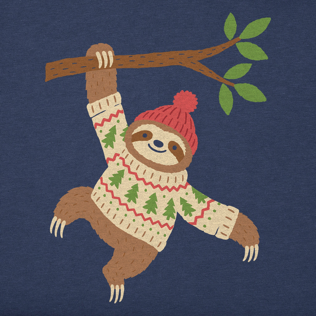 Women's Cozy Sloth Long Sleeve Crusher Tee