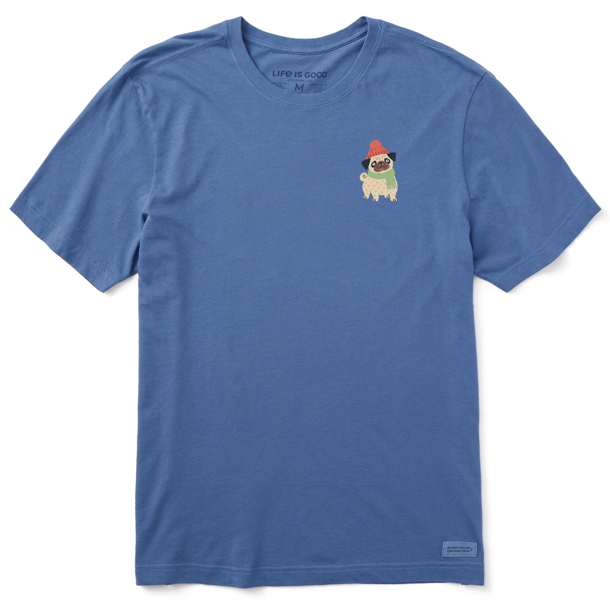 Men's Cozy Pug Short Sleeve Crusher Tee