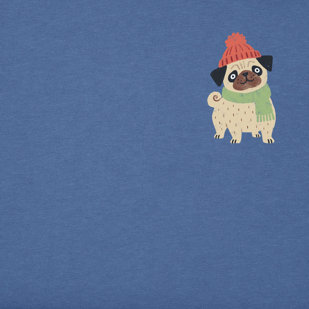 Men's Cozy Pug Short Sleeve Crusher Tee
