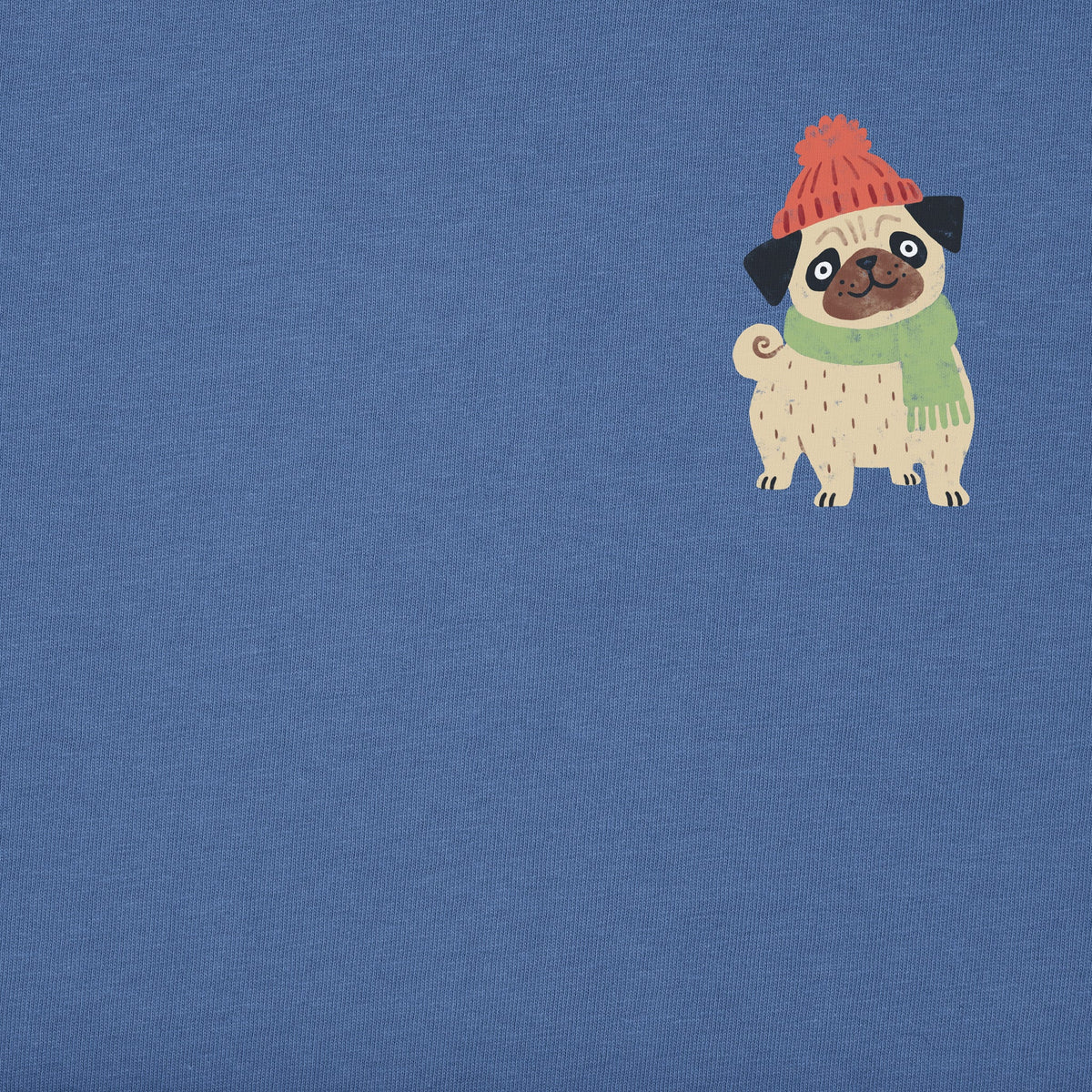 Men's Cozy Pug Short Sleeve Crusher Tee