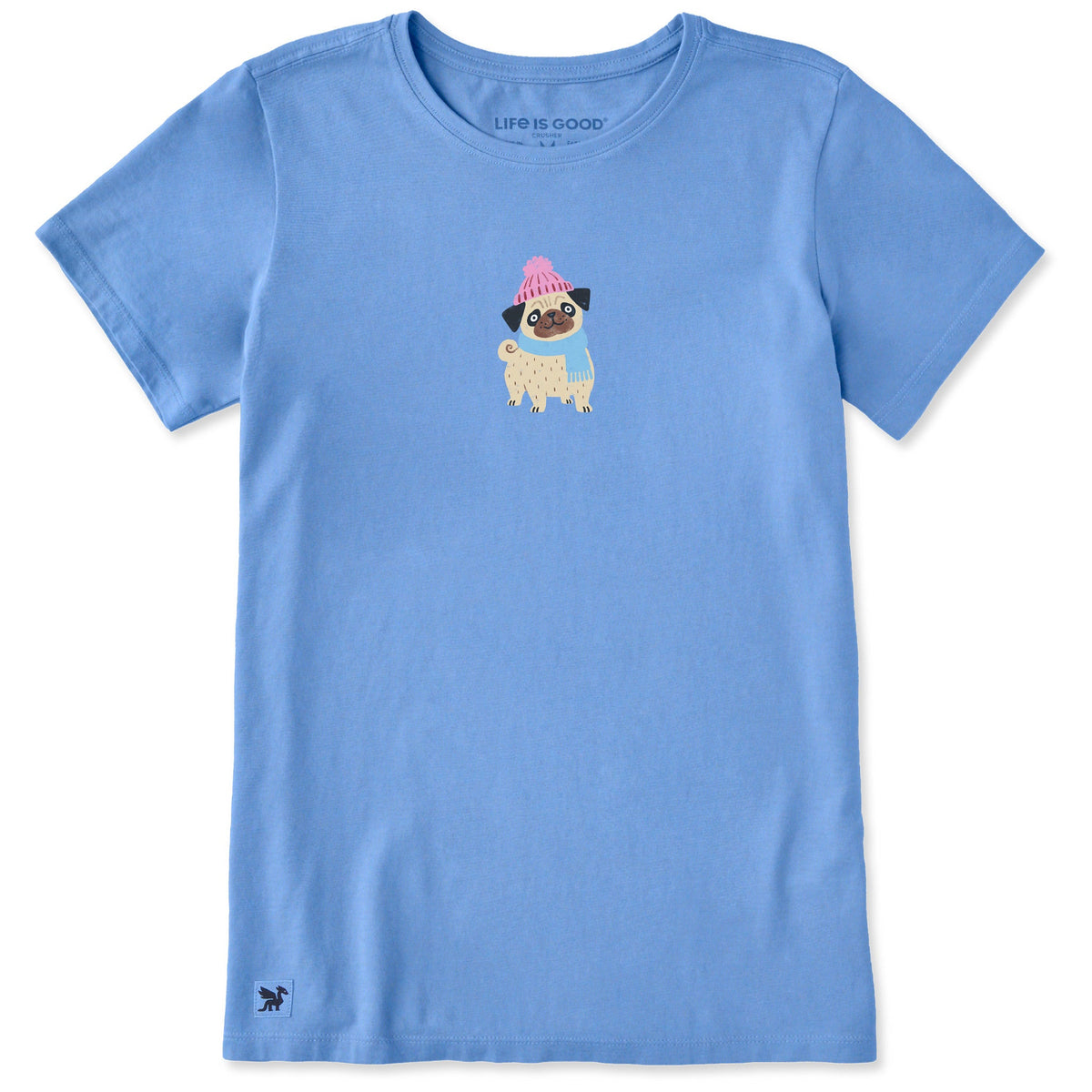Women's Cozy Pug Short Sleeve Crusher Tee