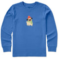 Kids Cozy Pug Long Sleeve Crusher Tee