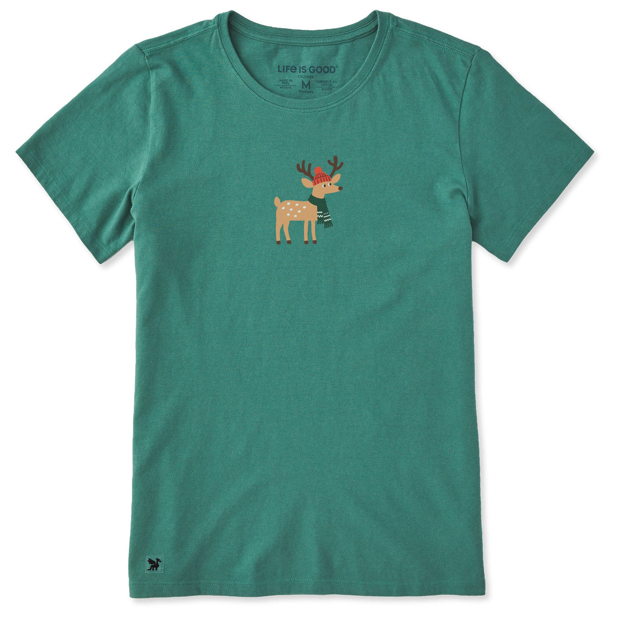 Women's Cozy Deer Short Sleeve Crusher Tee