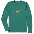 Women's Cozy Deer Long Sleeve Crusher Tee