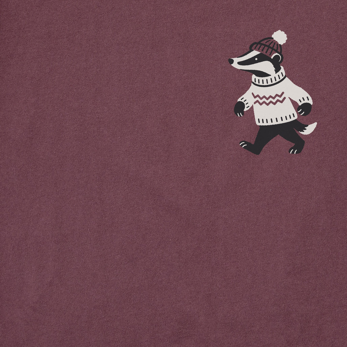 Men's Cozy Badger Long Sleeve Crusher Tee