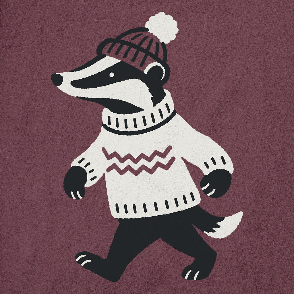 Women's Cozy Badger Long Sleeve Crusher Tee