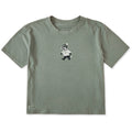 Women's Cozy Badger Short Sleeve Crusher Boxy Tee