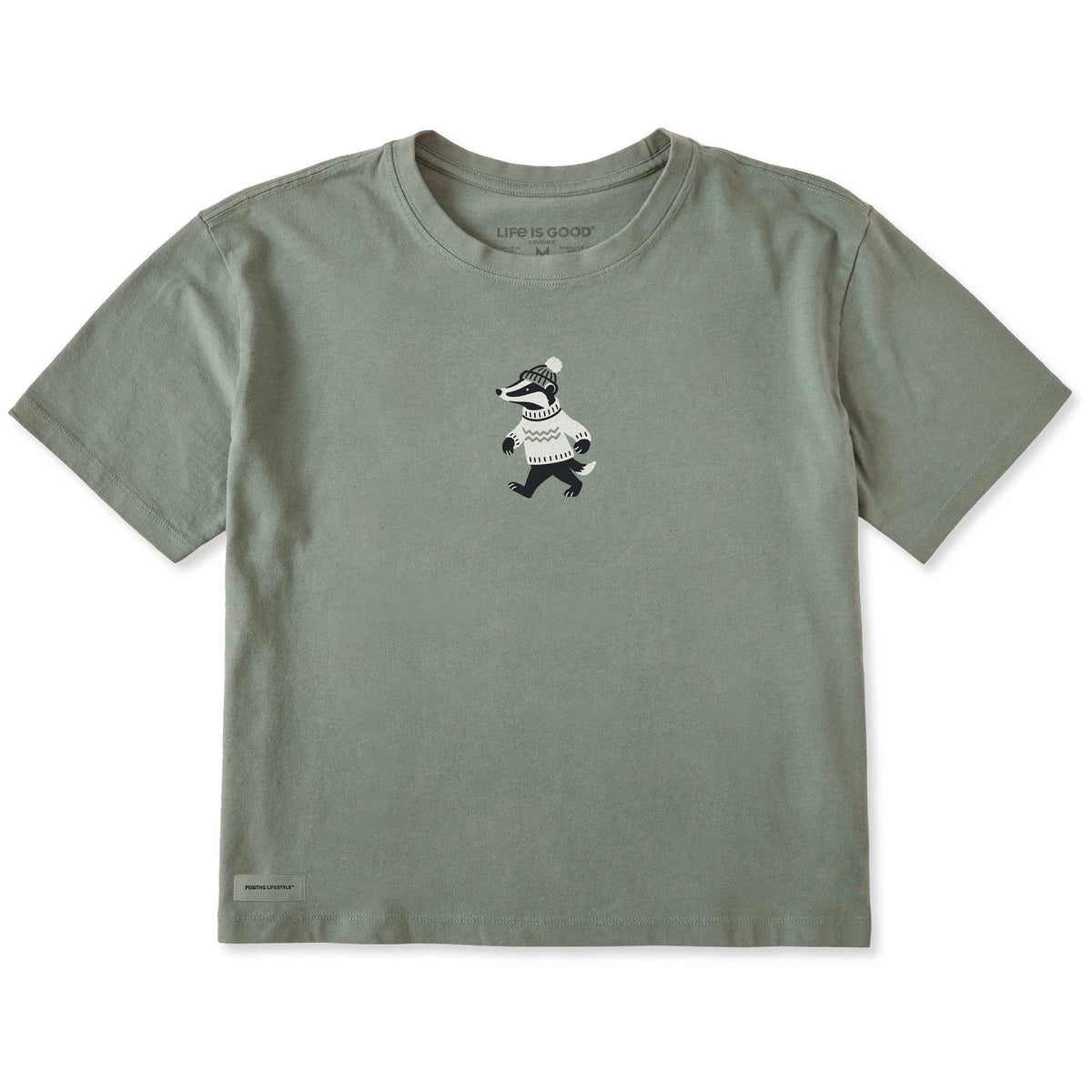 Women's Cozy Badger Short Sleeve Crusher Boxy Tee