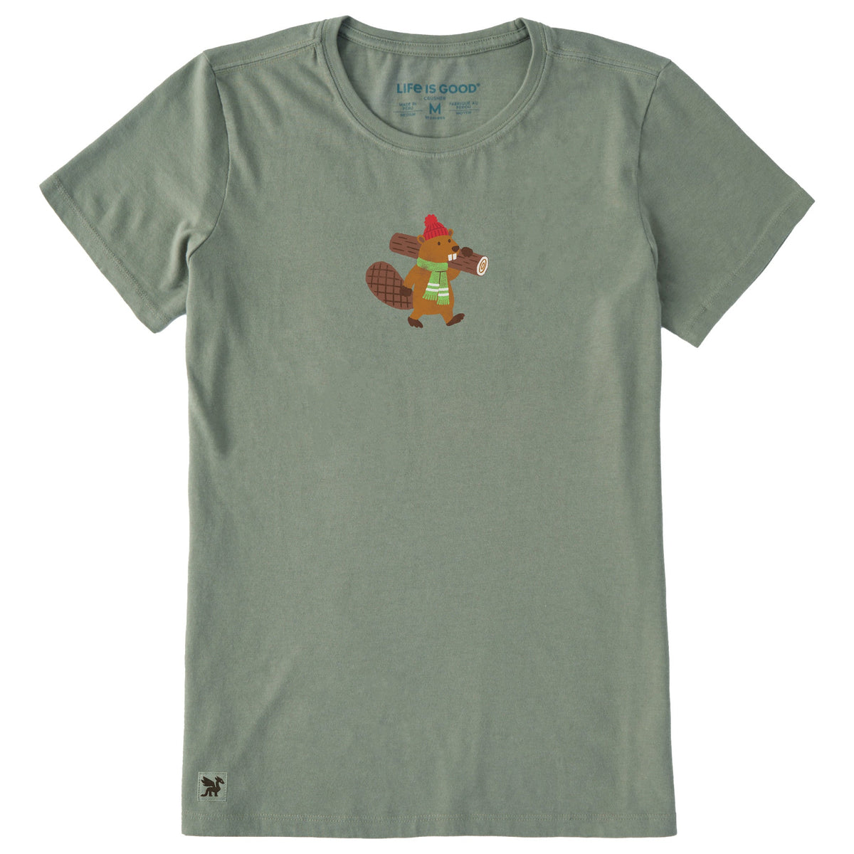 Women's Cozy Beaver Short Sleeve Crusher Tee