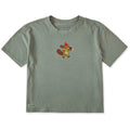 Women's Cozy Beaver Short Sleeve Crusher Boxy Tee