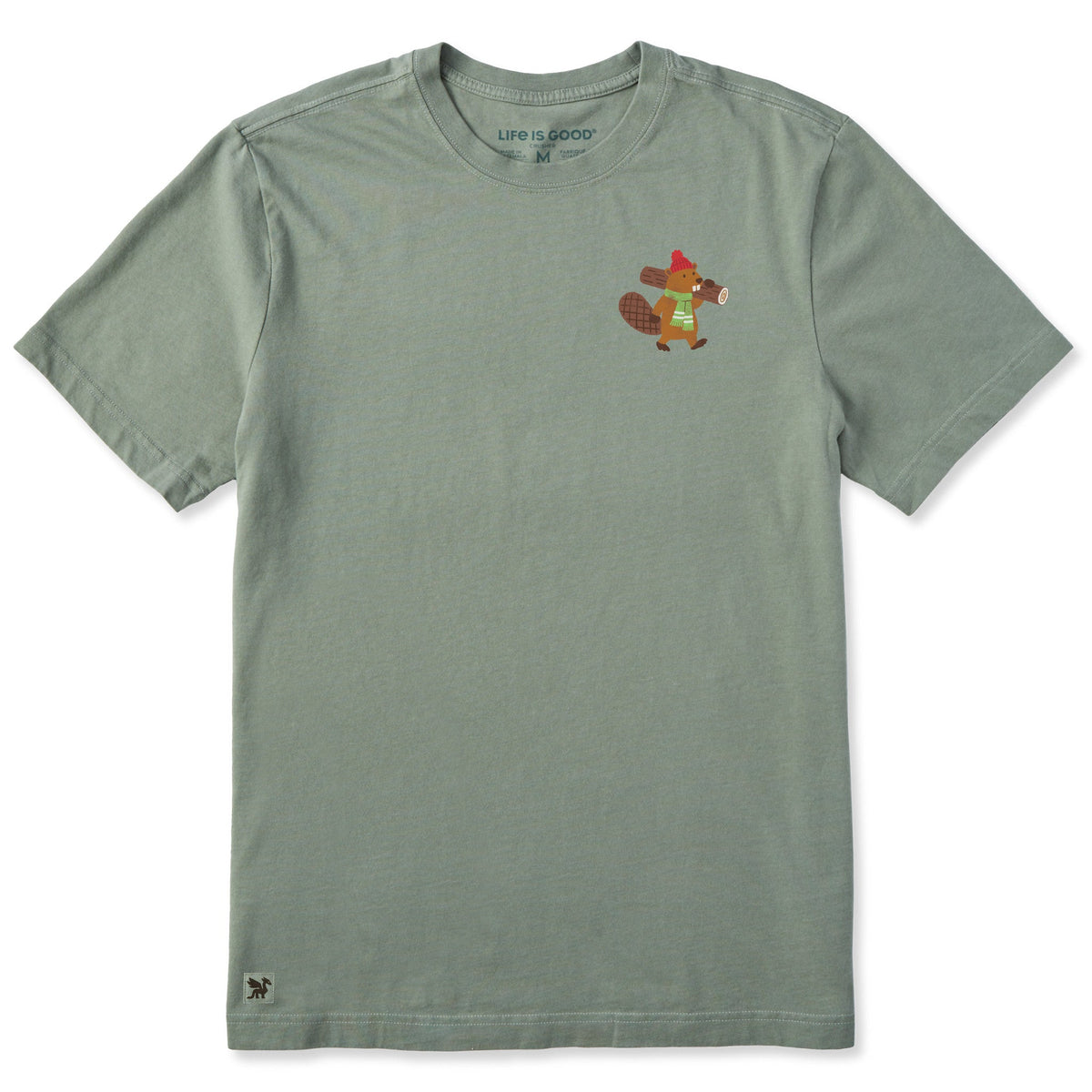 Men's Cozy Beaver Short Sleeve Crusher Tee