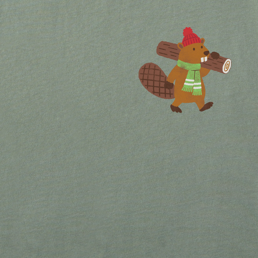 Men's Cozy Beaver Short Sleeve Crusher Tee