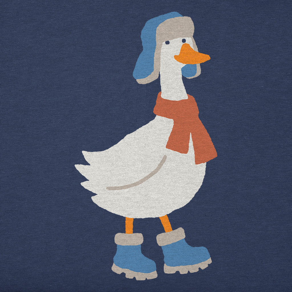 Kids Cozy Goose Long Sleeve Crusher Tee