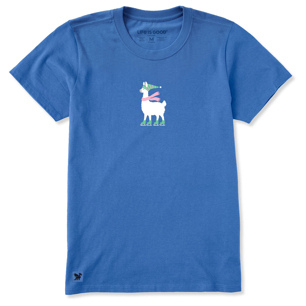 Women's Cozy Llama Short Sleeve Crusher Tee