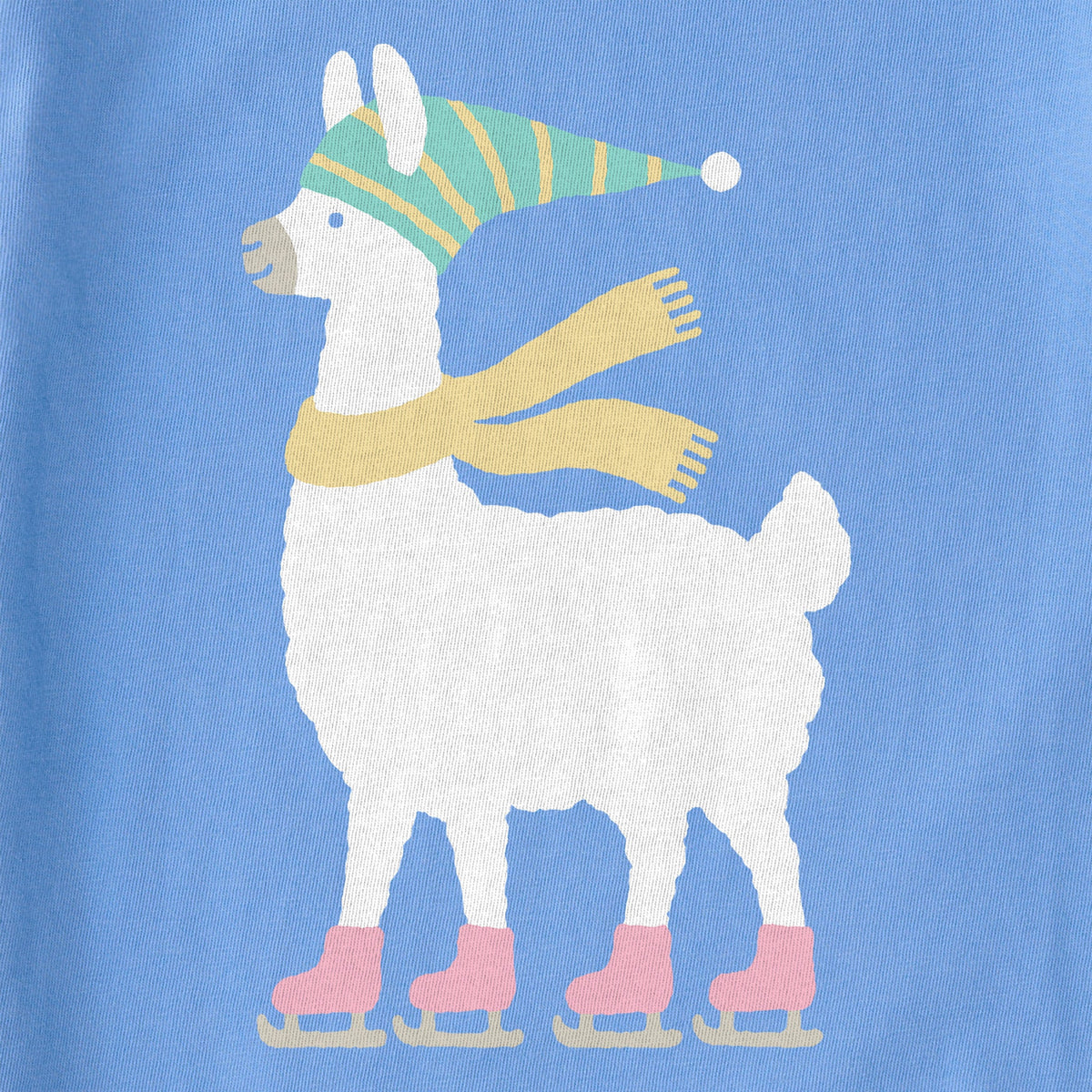 Women's Cozy Llama Long Sleeve Crusher Tee