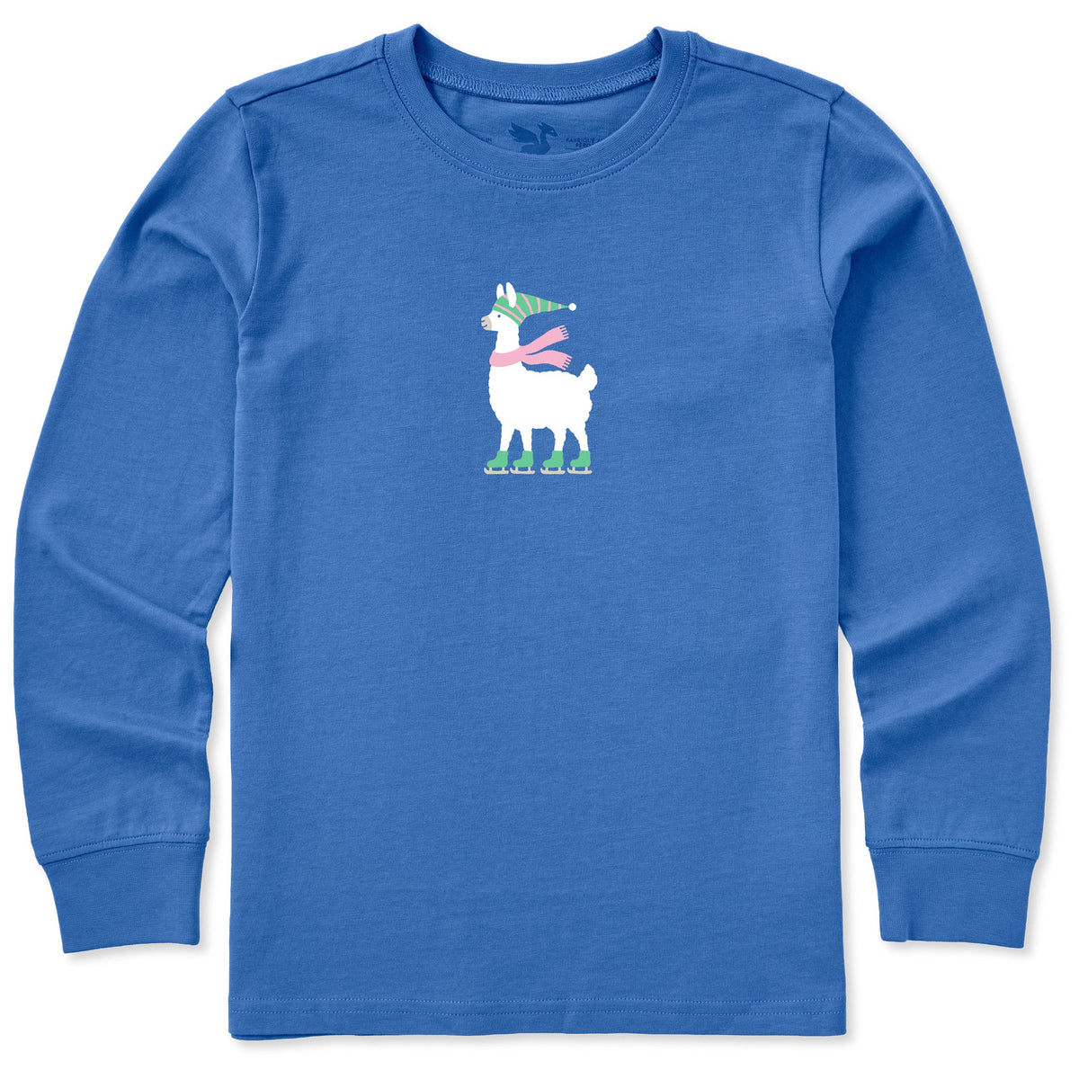 Kids Cozy Llama Long Sleeve Crusher Tee