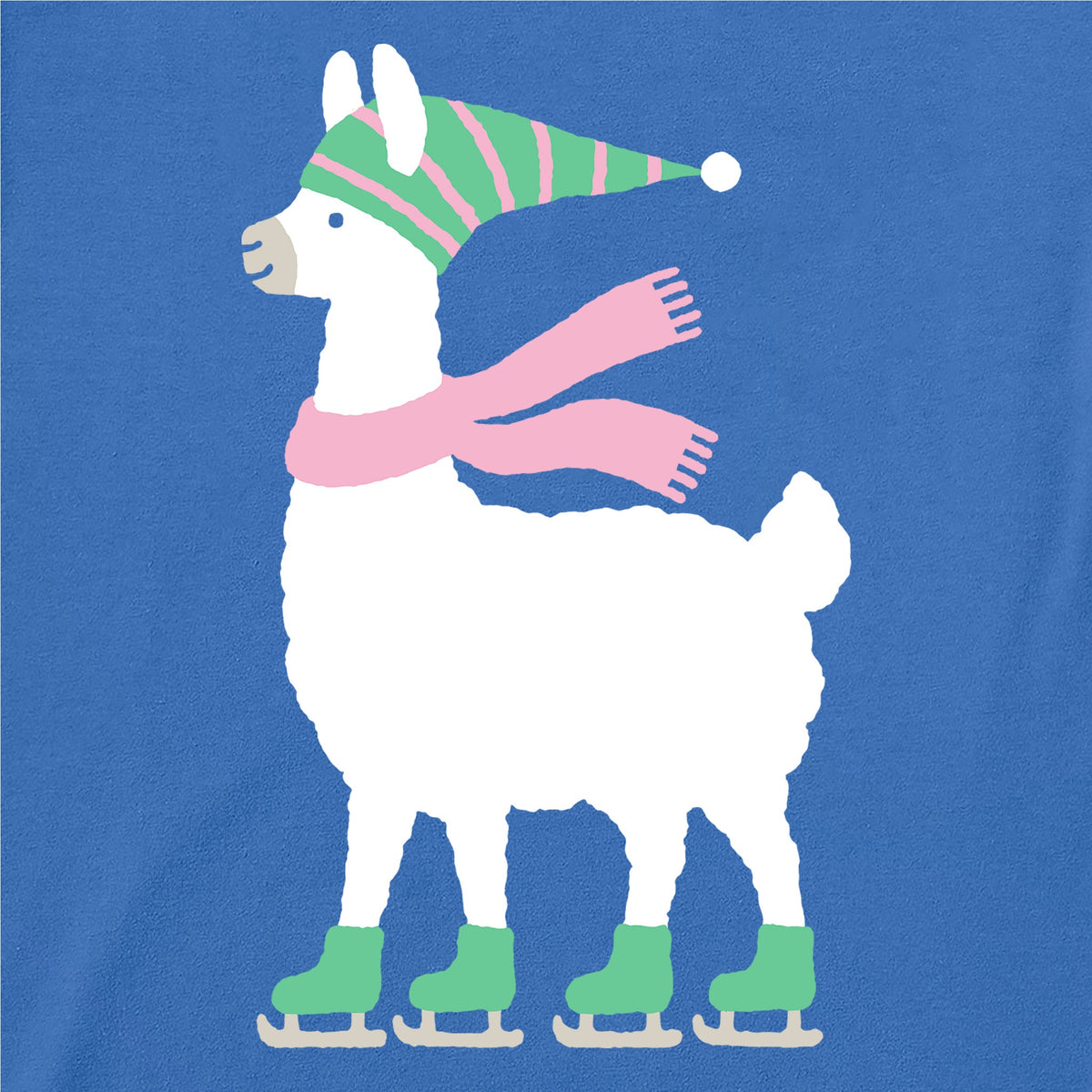 Kids Cozy Llama Long Sleeve Crusher Tee