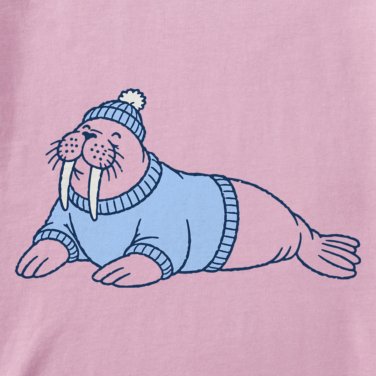 Women's Cozy Walrus Short Sleeve Crusher Tee
