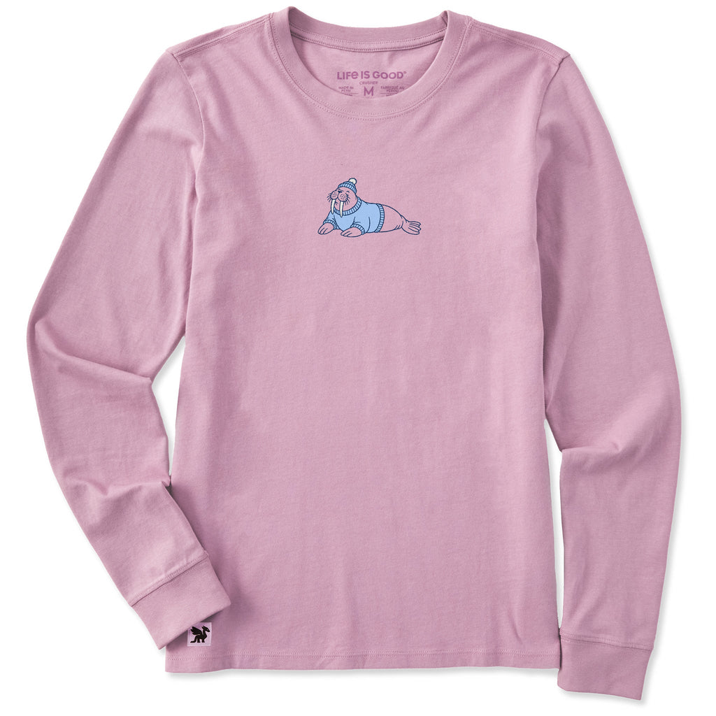 Women's Cozy Walrus Long Sleeve Crusher Tee