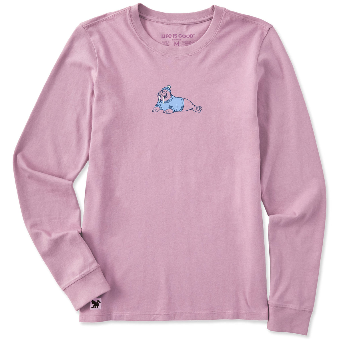 Women's Cozy Walrus Long Sleeve Crusher Tee