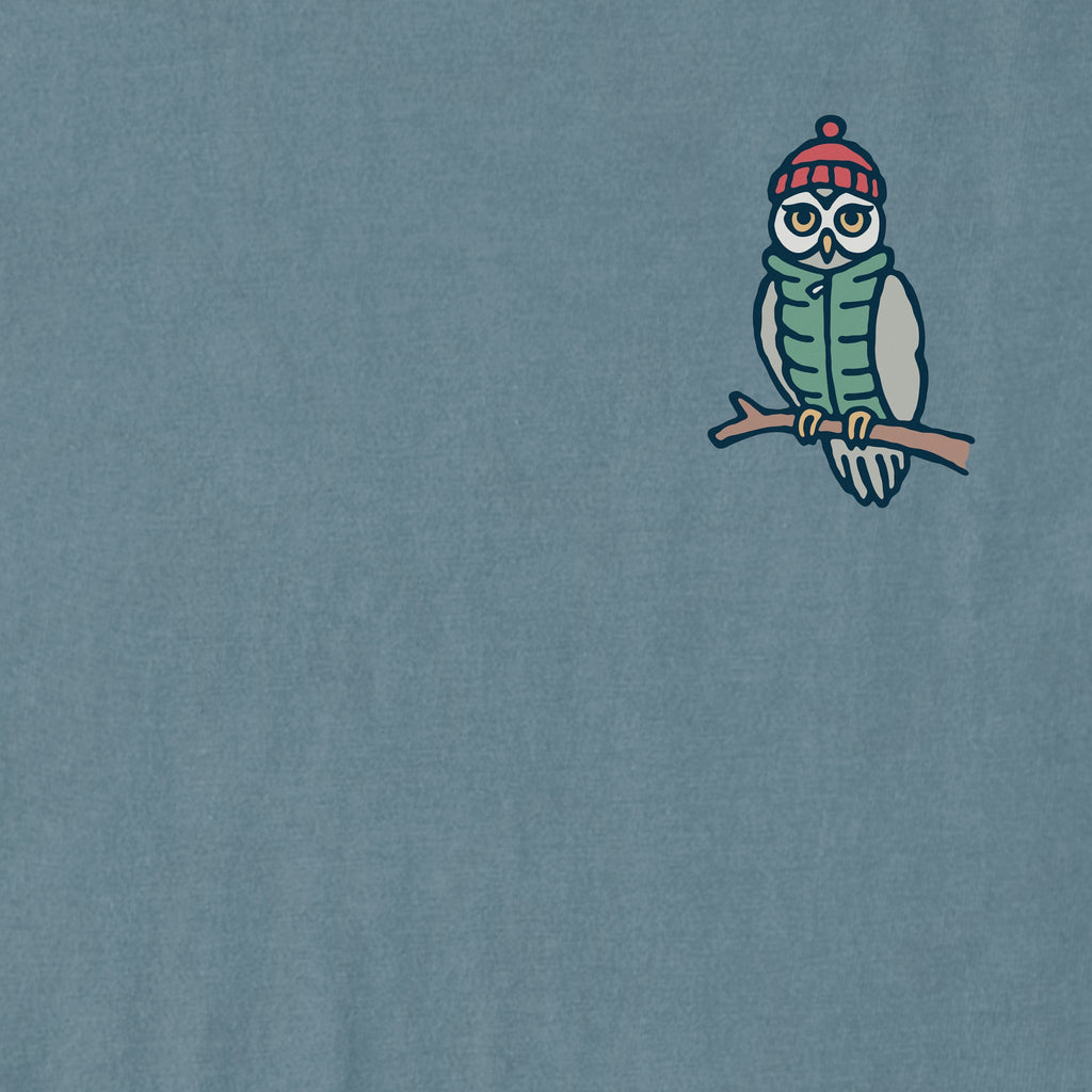 Men's Cozy Owl Short Sleeve Crusher Tee