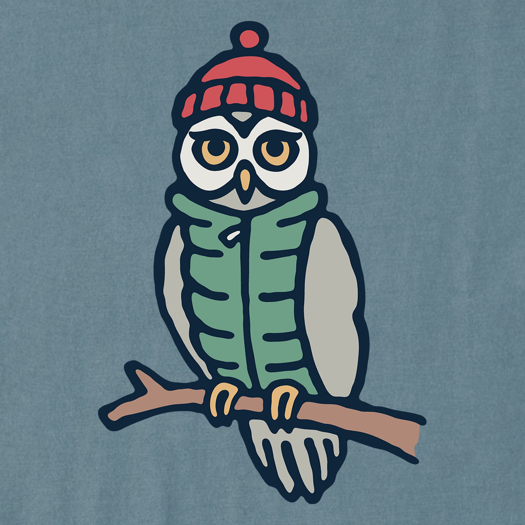 Women's Cozy Owl Short Sleeve Crusher Tee