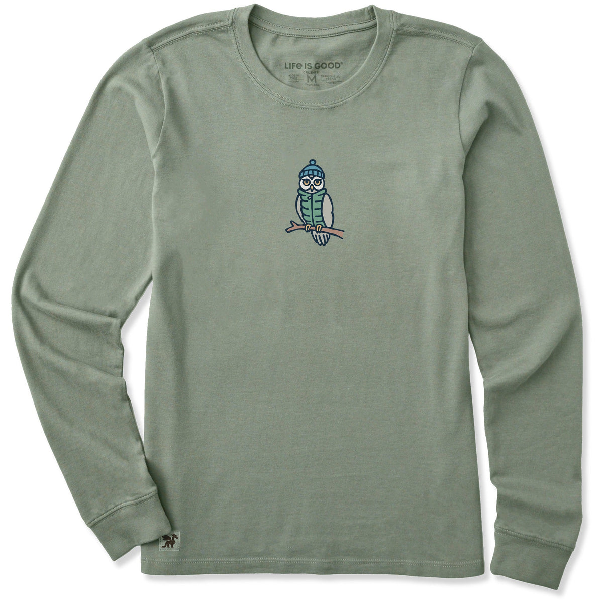 Women's Cozy Owl Long Sleeve Crusher Tee