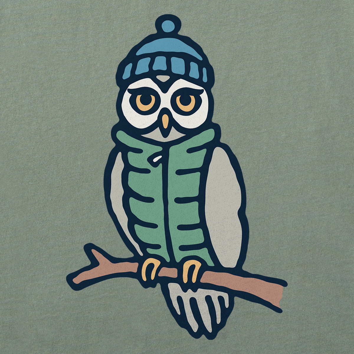 Women's Cozy Owl Long Sleeve Crusher Tee