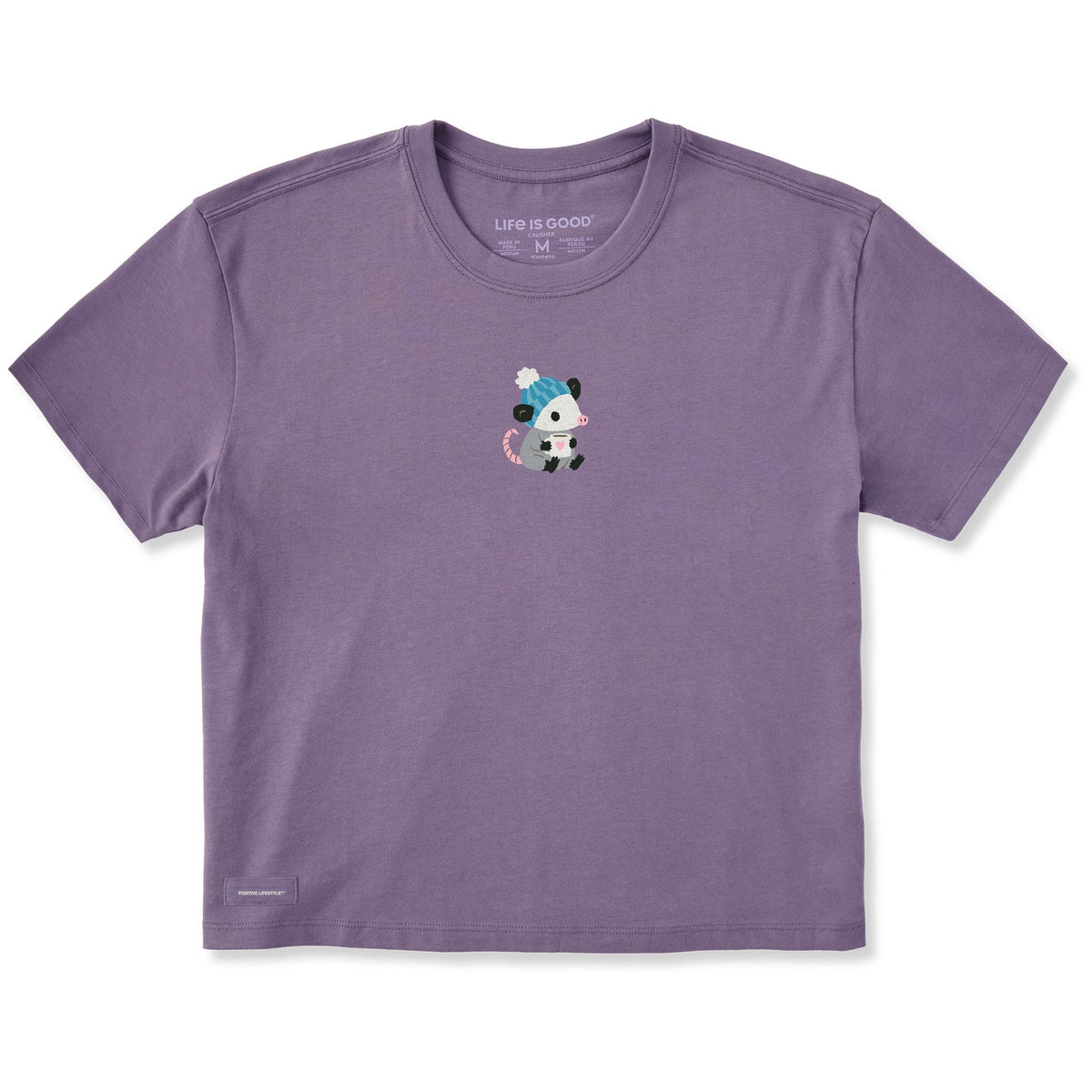 Women's Cozy Possum Short Sleeve Crusher Boxy Tee