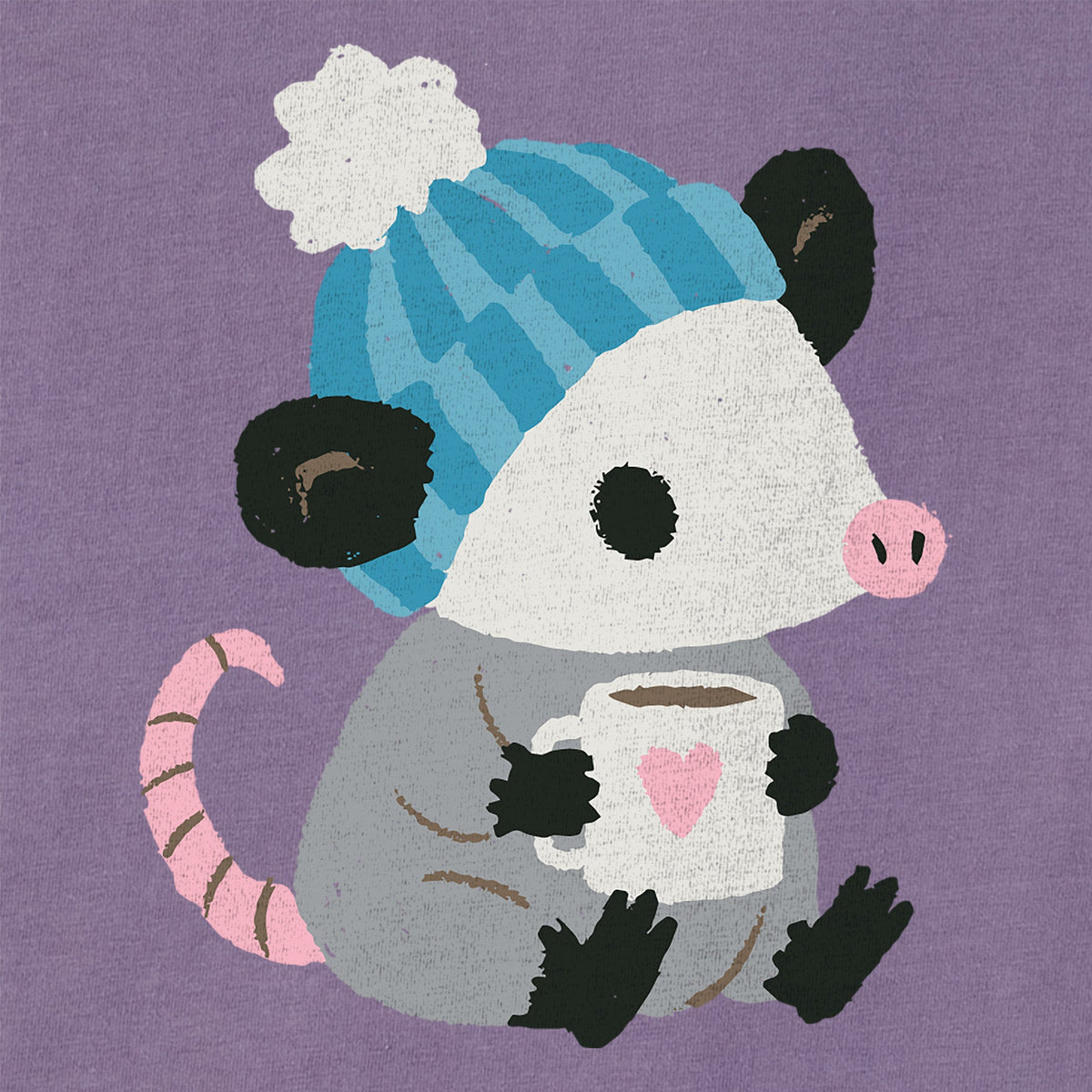 Women's Cozy Possum Short Sleeve Crusher Boxy Tee