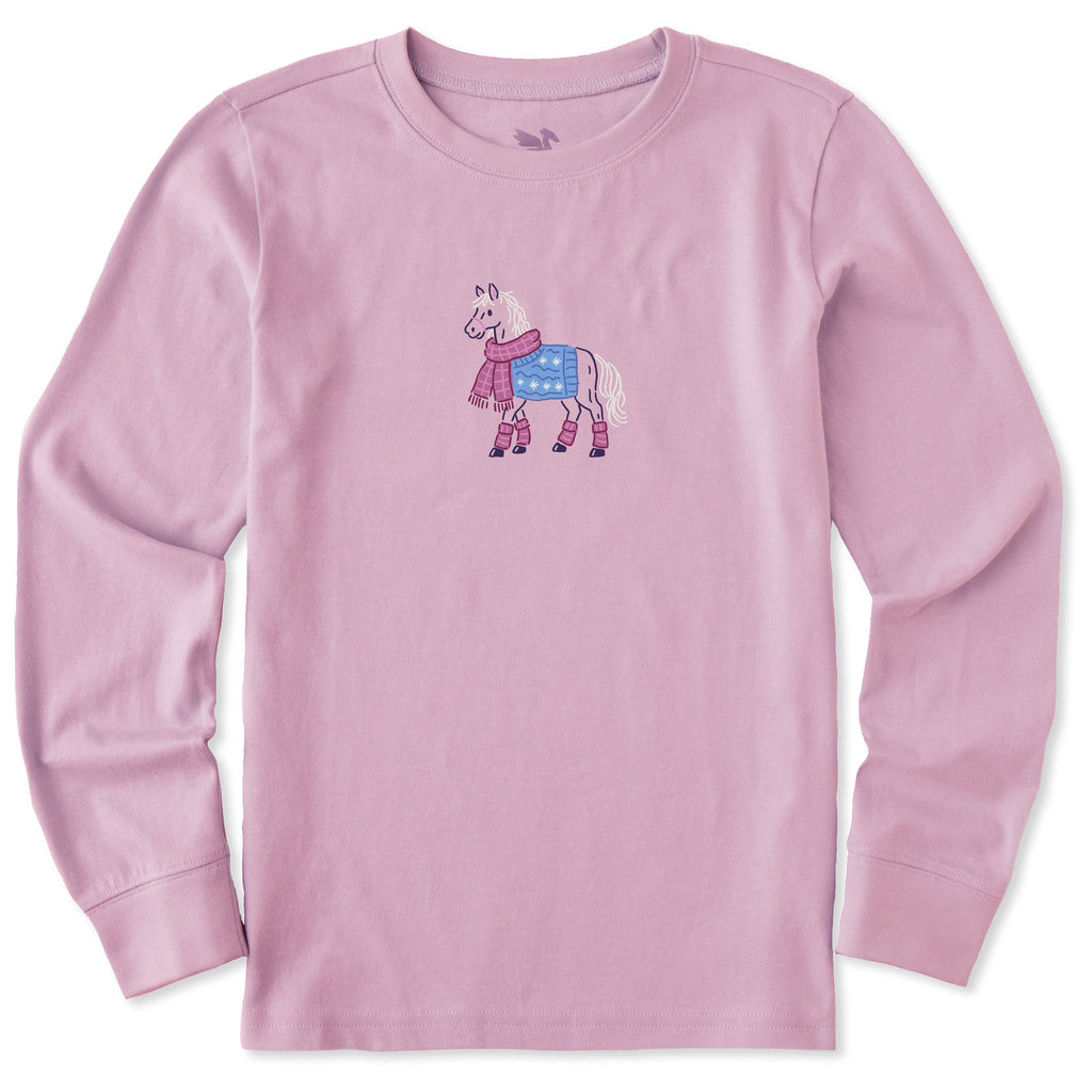 Kids Cozy Pony Long Sleeve Crusher Tee product image 1