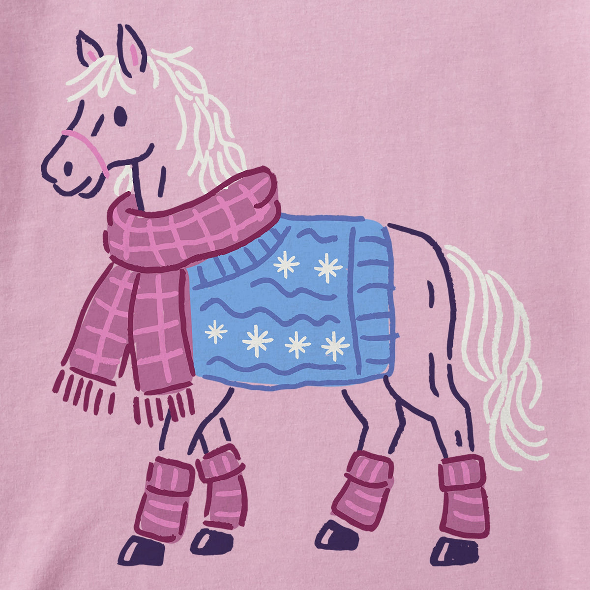 Kids Cozy Pony Long Sleeve Crusher Tee product image 2