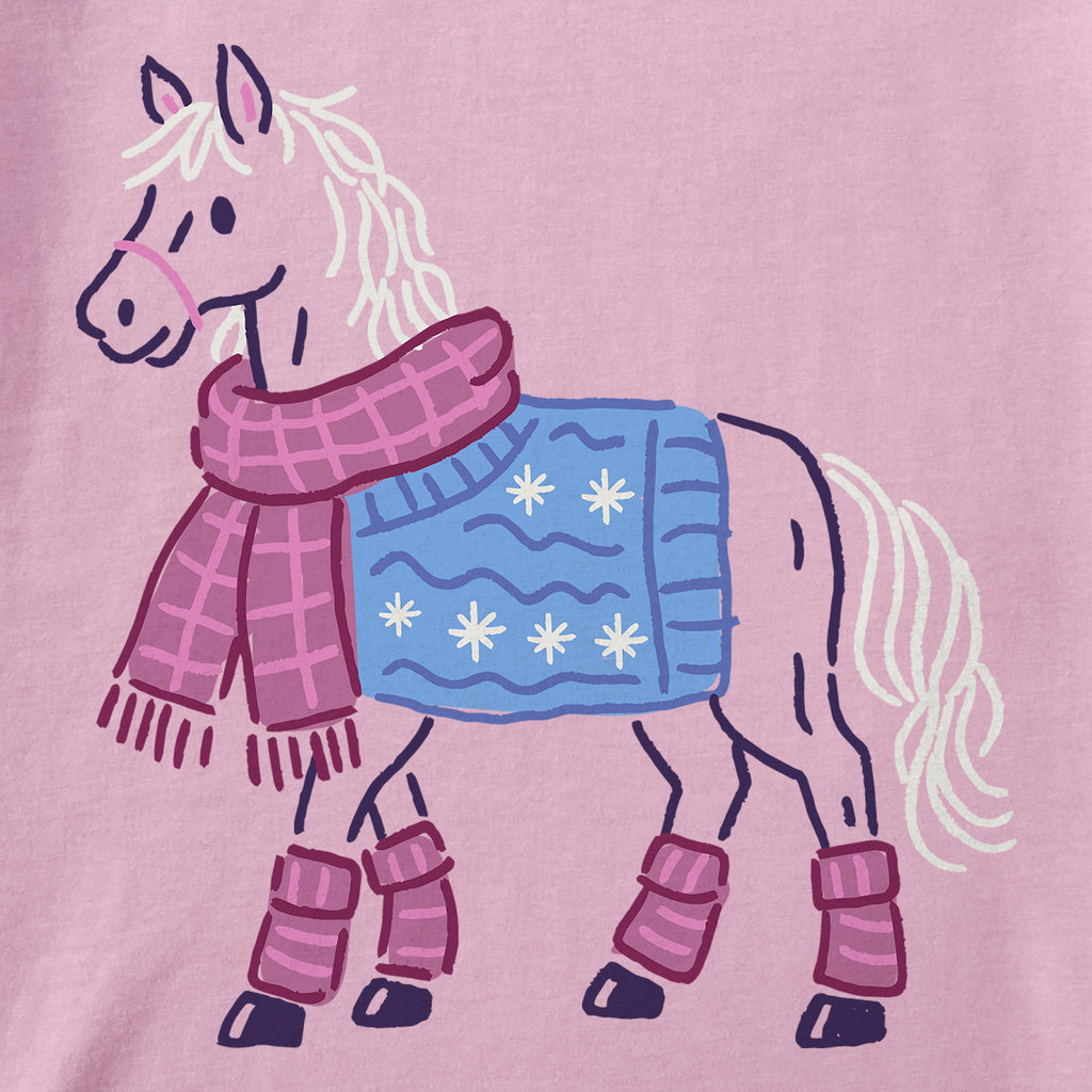 Toddler Cozy Pony Short Sleeve Crusher Tee product image 2