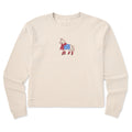 Women's Cozy Pony Long Sleeve Crusher Boxy Tee product image 1