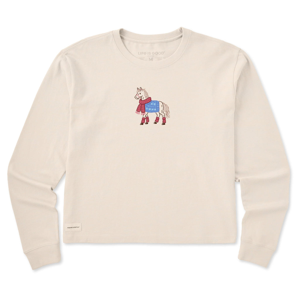 Women's Cozy Pony Long Sleeve Crusher Boxy Tee product image 1