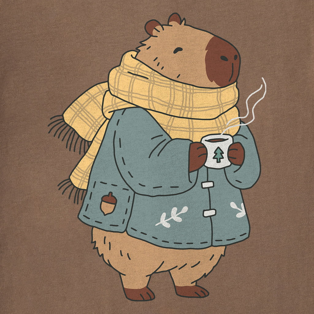 Women's Cozy Capybara Short Sleeve Crusher Tee product image 2