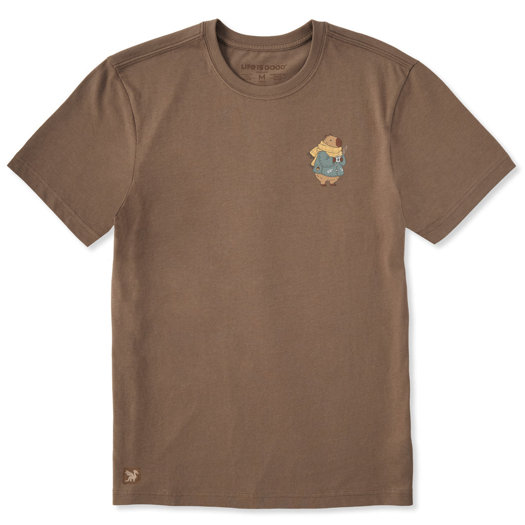 Men's Cozy Capybara Short Sleeve Crusher Tee product image 1