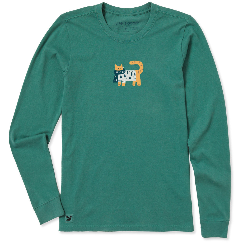 Women's Cozy Cat Long Sleeve Crusher Tee product image 1
