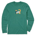 Kids Cozy Cat Long Sleeve Crusher Tee product image 1