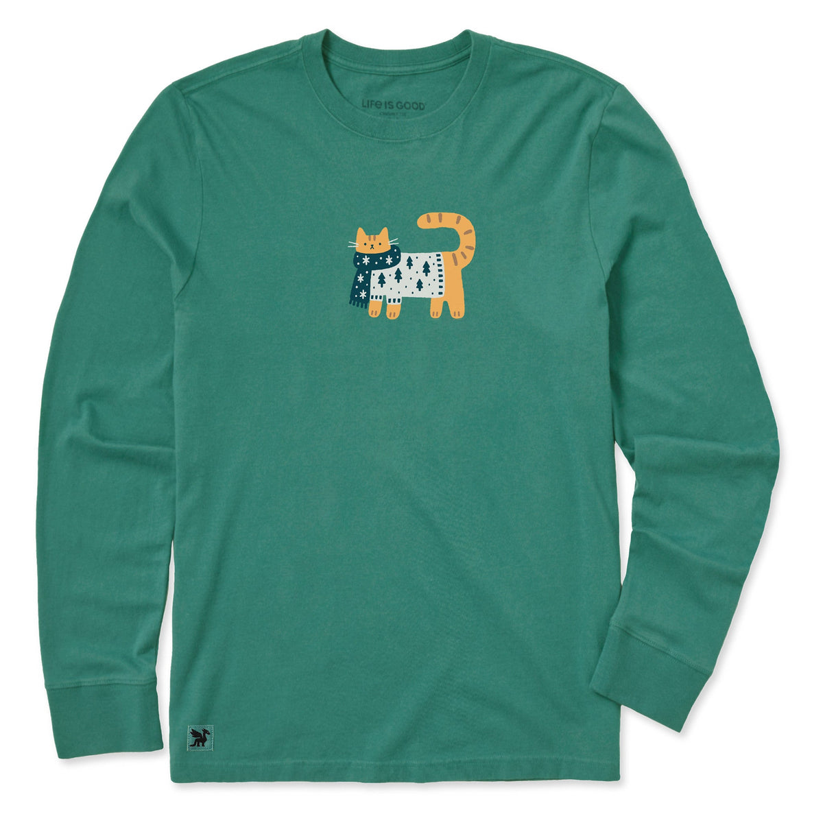 Kids Cozy Cat Long Sleeve Crusher Tee product image 1