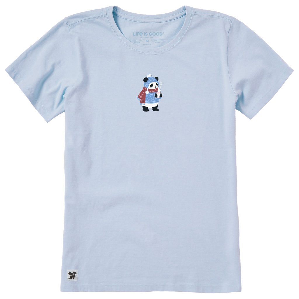 Women's Cozy Panda Short Sleeve Crusher Tee