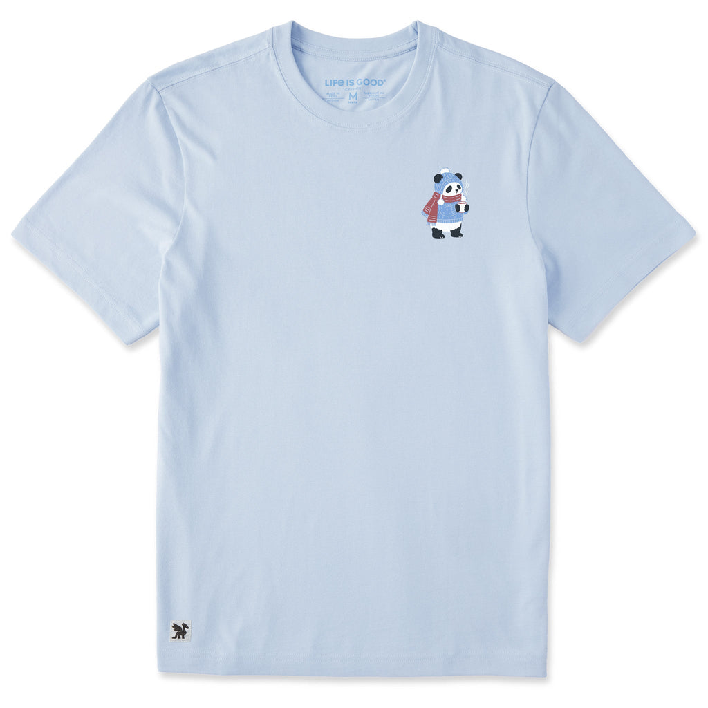 Men's Cozy Panda Short Sleeve Crusher Tee