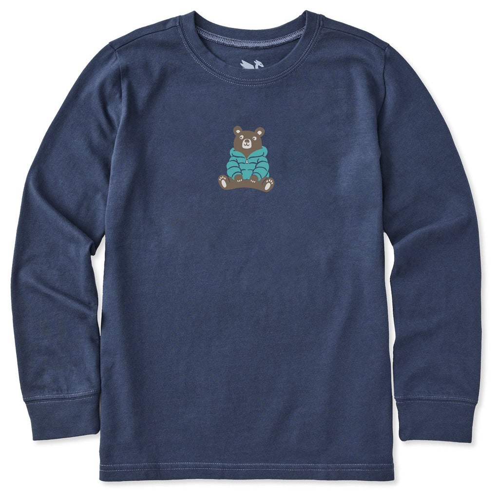 Kids Cozy Bear Long Sleeve Crusher Tee product image 1