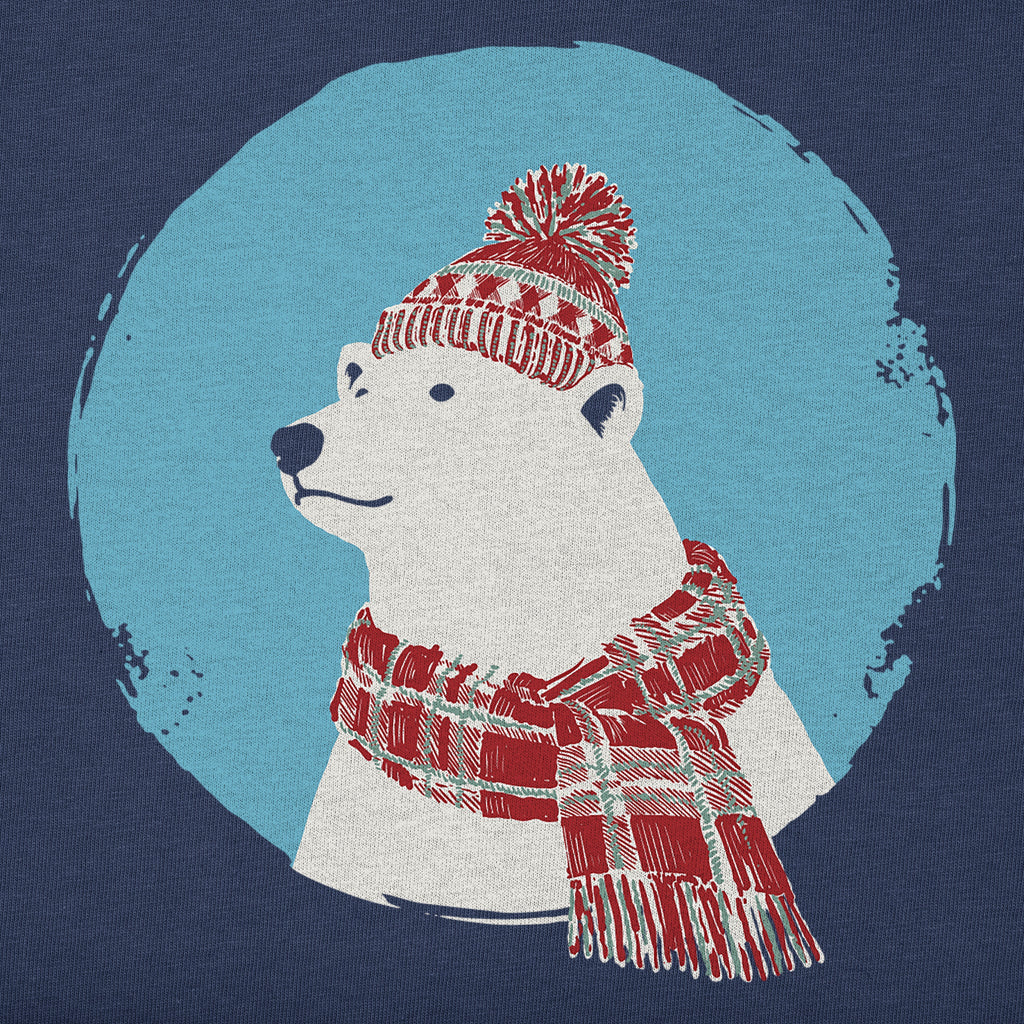 Toddler Cozy Polar Bear Short Sleeve Crusher Tee