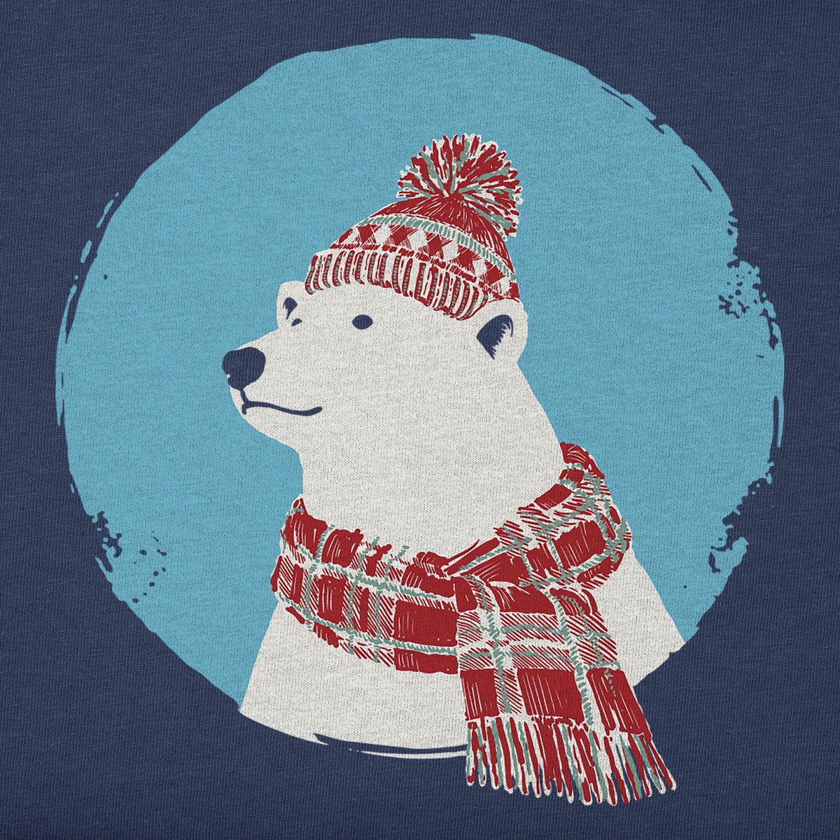 Toddler Cozy Polar Bear Short Sleeve Crusher Tee