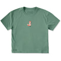 Women's Cozy Fox Short Sleeve Crusher Boxy Tee