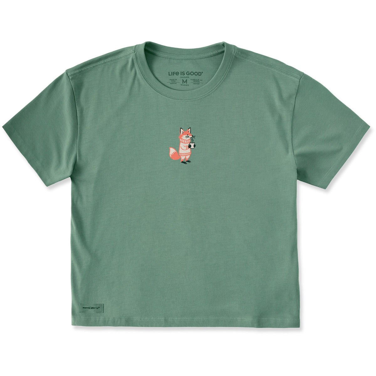 Women's Cozy Fox Short Sleeve Crusher Boxy Tee