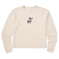 Women's Cozy Moose Long Sleeve Crusher Boxy Tee
