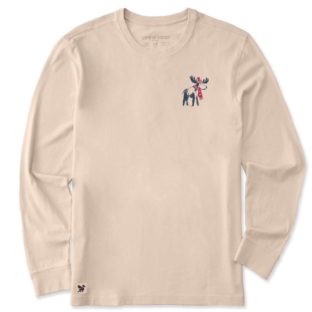 Men's Cozy Moose Long Sleeve Crusher Tee